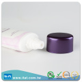Tubo de embalagem oval cosmético com cuidado pessoal com tampa de pérola